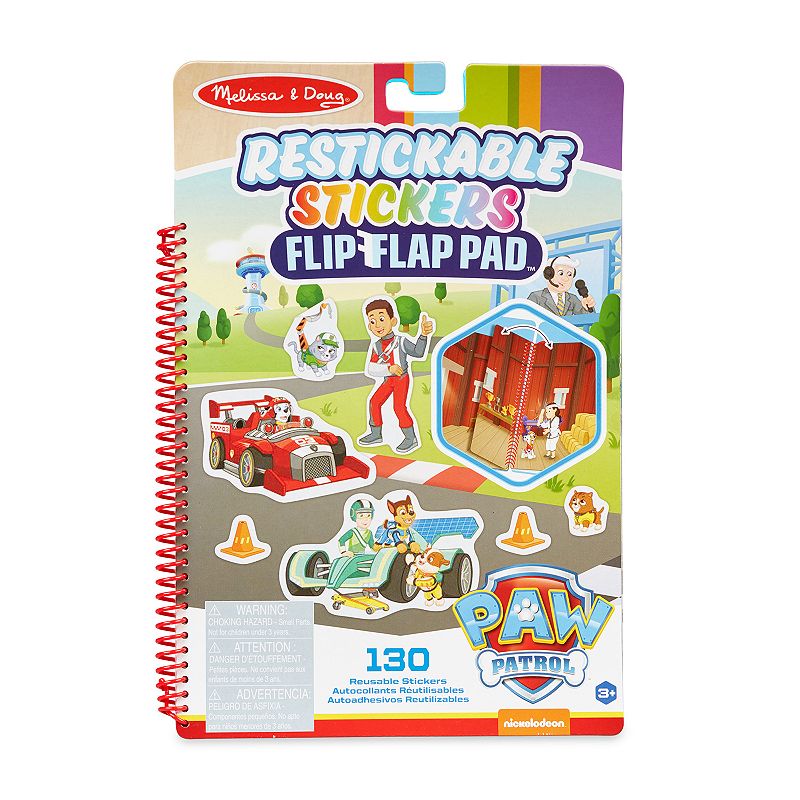 UPC 000772332538 product image for Melissa & Doug PAW Patrol Restickable Stickers Classic Missions Flip-Flap Pad, M | upcitemdb.com