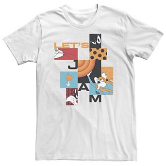 Big & Tall Space Jam 2 Lets Jam Squares Boxed Up Tee