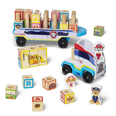 Melissa & Doug PAW Patrol Wooden ABC Block Truck