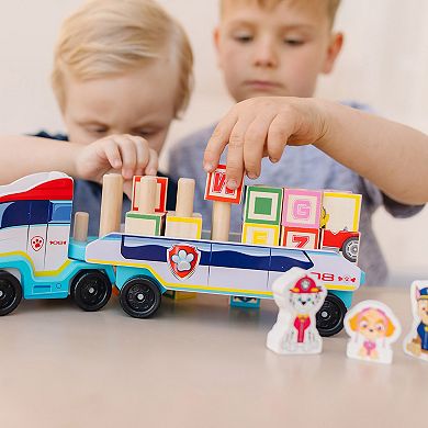 Melissa & Doug PAW Patrol Wooden ABC Block Truck