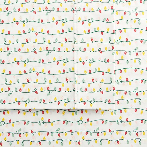 The Big One® Easy Care Holiday Printed Sheet Set with Pillowcases