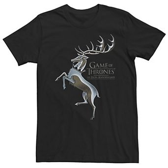 Big & Tall Game Of Thrones Iron Anniversary Buck Logo Tee