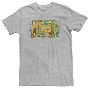Big & Tall The Flintstones Vintage Character Panels Tee