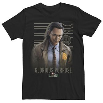 Men's Marvel Loki Glorious Purpose Portrait Tee