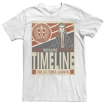 Men's Marvel Loki TVA Always Watching The Sacred Timeline Tee