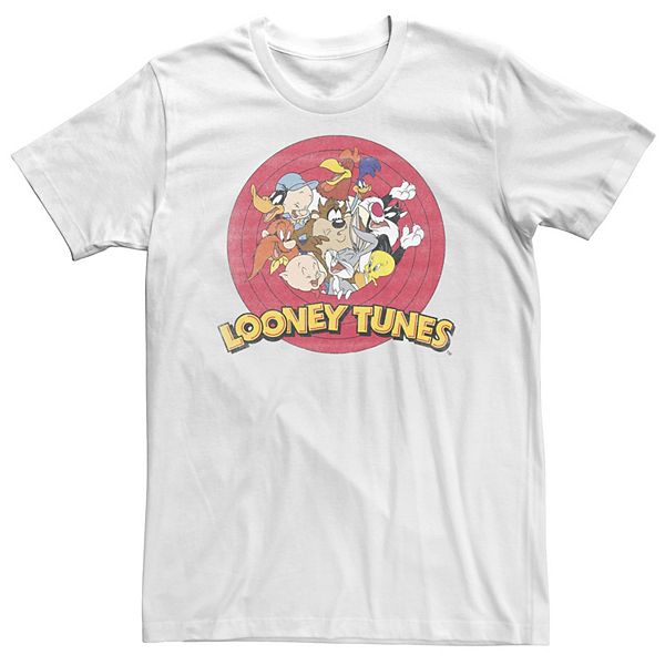 Big & Tall Looney Tunes Classic Circle Lineup Group Shot Tee