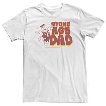 Big & Tall The Flintstones Fred Flintstone Stone Age Dad Word Stack Tee