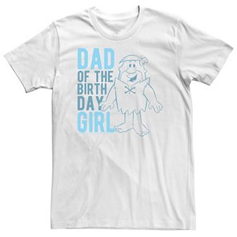 Big & Tall The Flintstones Barney Dad Of the Birthday Girl Tee
