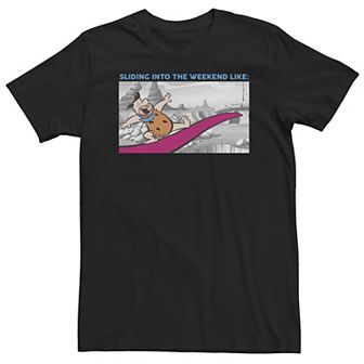 Big & Tall The Flintstones Sliding Into The Weekend Tee