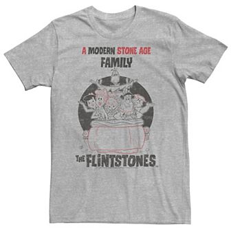 Big & Tall The Flintstones A Modern Stone Age Family Tee