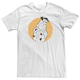 Big & Tall The Flintstones Fred Circle Portrait Tee