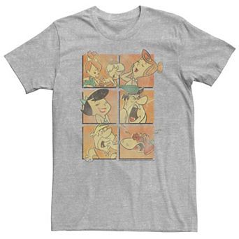 Big & Tall The Flintstones Group Shot Panels Tee
