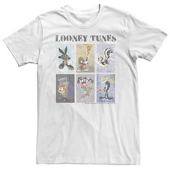 Big & Tall Looney Toons Painted Character Squares Tee