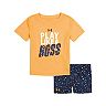 Toddler Boy Under Armour "Play Like a Boss" Graphic Tee & Shorts Set