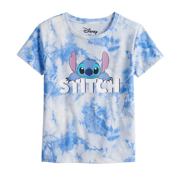 Girl's Lilo & Stitch Black Glasses Stitch Graphic Tee