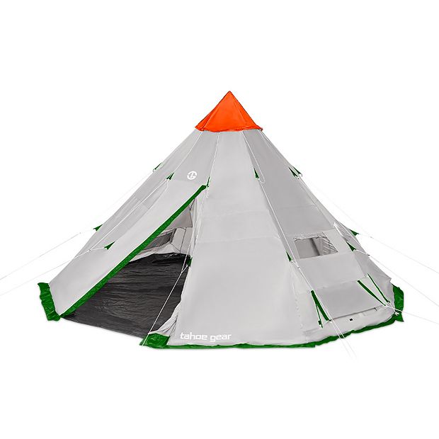 Tahoe Gear Bighorn XL 18 x 18 Feet 12 Person Teepee Cone Shape