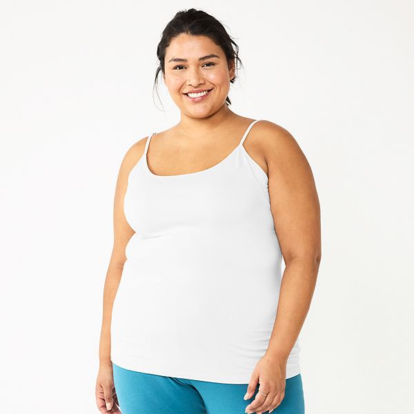 Plus Size Sonoma Goods For Life® Spaghetti Strap Cami - White (1X)