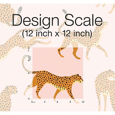 Roommates Cheetah Cheetah Peel & Stick Wallpaper