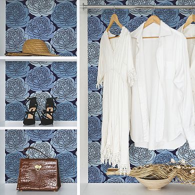 Roommates Bed Of Roses Peel & Stick Wallpaper