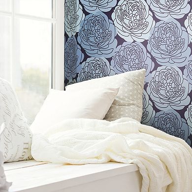 Roommates Bed Of Roses Peel & Stick Wallpaper