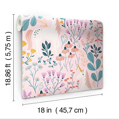 Roommates Unicorn Paradise Peel & Stick Wallpaper