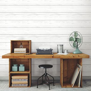 Roommates Shiplap Peel & Stick Wallpaper