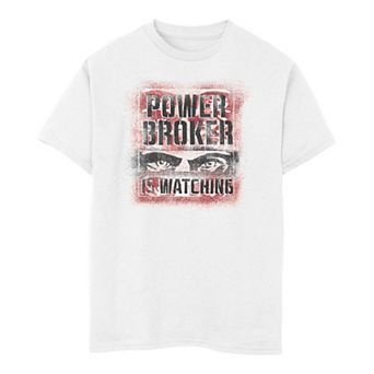 Boys 8-20 Marvel Falcon & Winter Soldier Power Broker Is Watching Tee