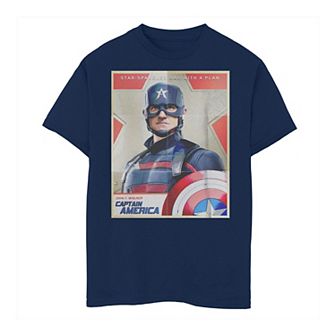 Boys 8-20 Marvel Falcon Winter Soldier Captain America Man With A Plan Tee