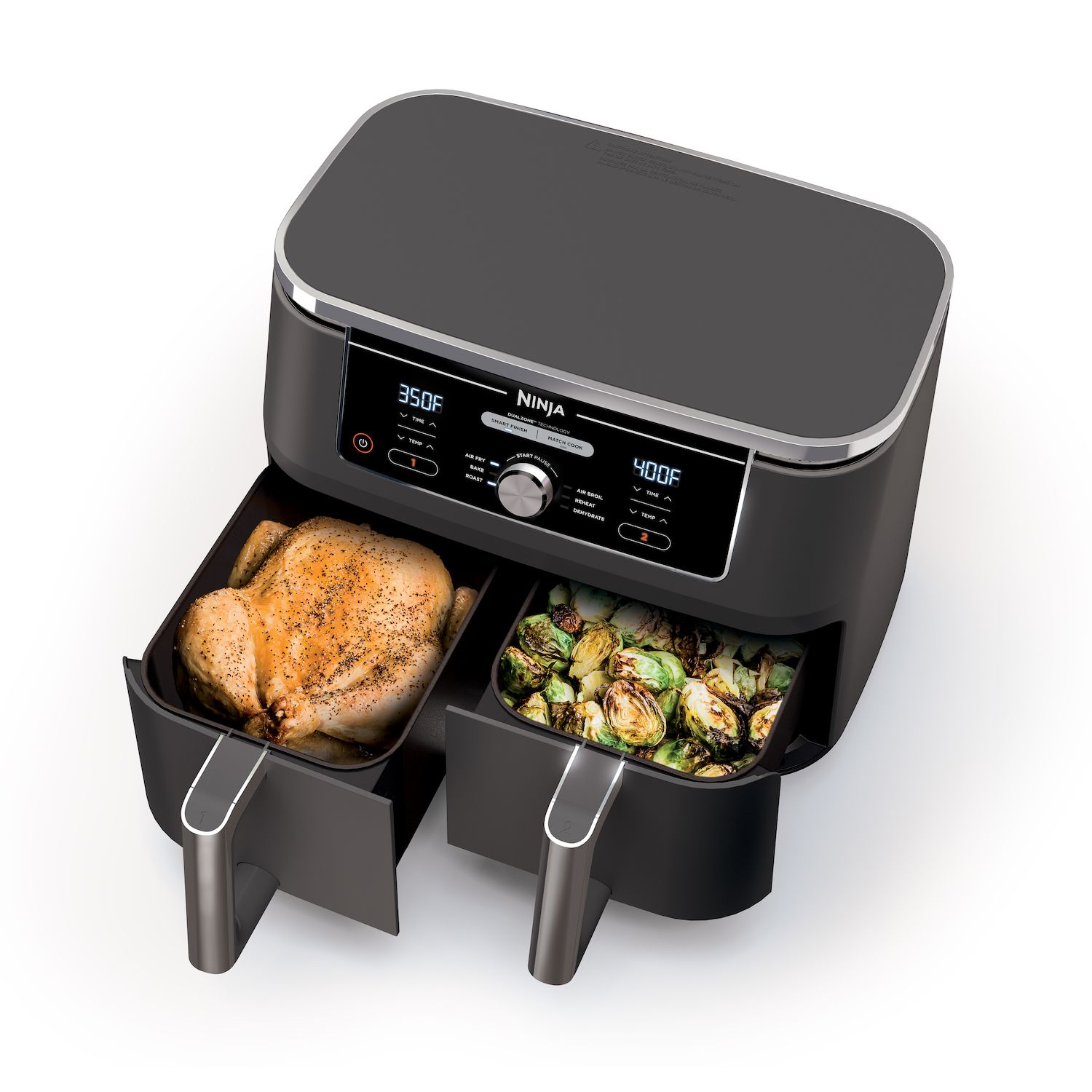 Joyoung JY-590 5.8 Quart Multi Tasker Double Basket Air Fryer w/ LED Touchscreen