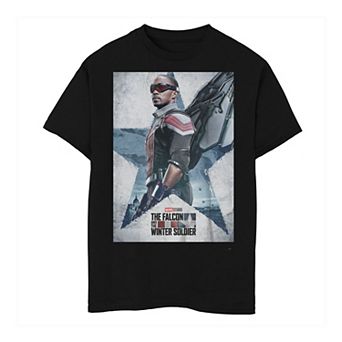 Boys 6-20 Marvel Falcon & The Winter Soldier Falcon Character Poster Tee