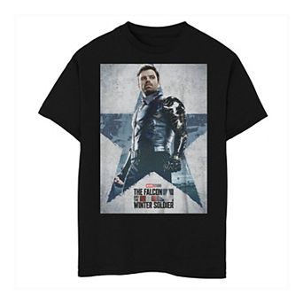 Boys 6-20 Marvel Falcon & The Winter Soldier Character Poster Tee