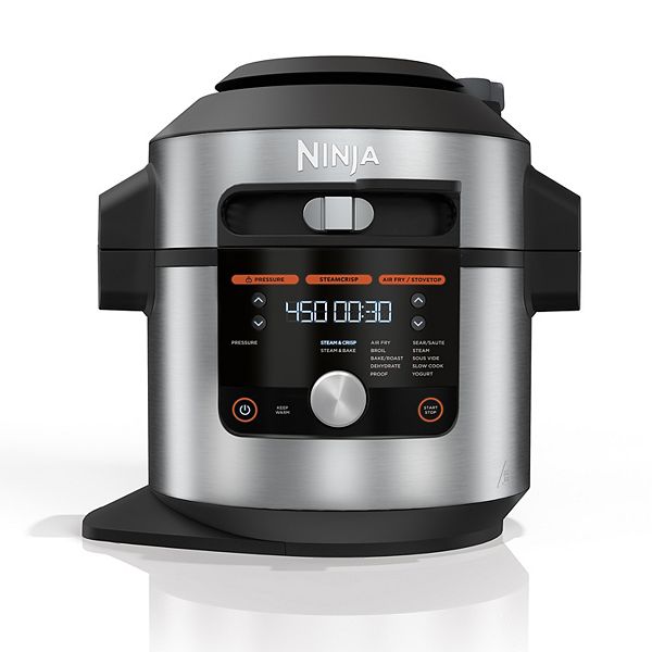 Ninja Foodi 14-in-1 8qt. XL Pressure Cooker & Steam Fryer with SmartLid  Stainless/Black OL601 - Best Buy