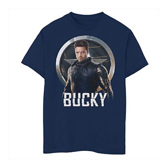 Boys 8-20 Marvel Falcon & Winter Soldier Bucky Shield Portrait V2 Tee