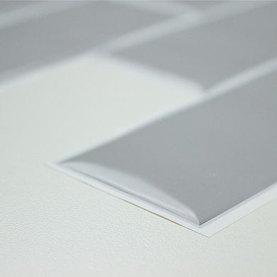 Roommates Gray Subway Peel And Stick Backsplash