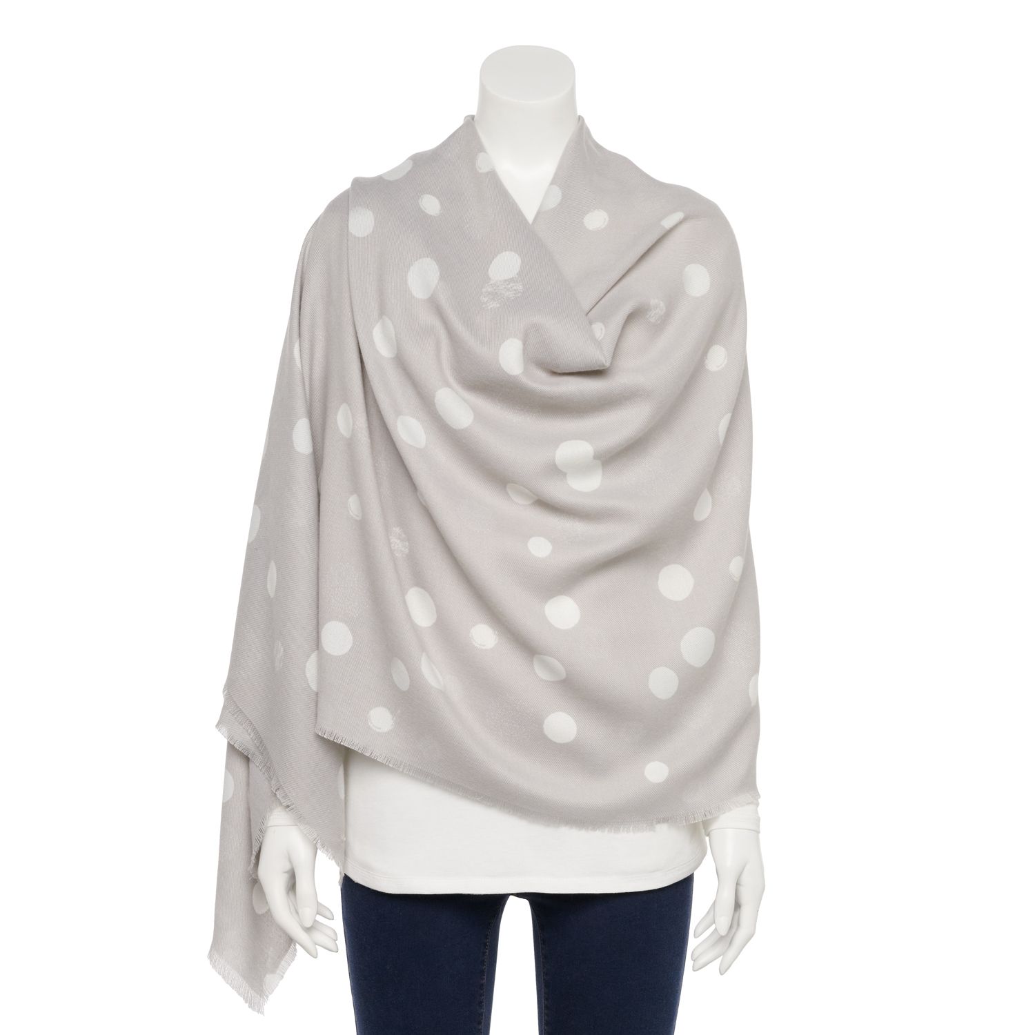 Image for LC Lauren Conrad Women's Bubble Dot Softy Wrap Scarf at Kohl's.