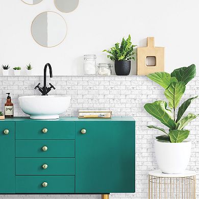 Roommates Carrara Marble Subway P&S Backsplash