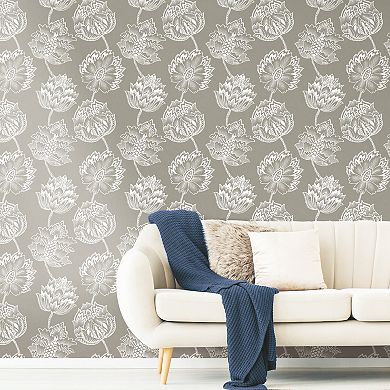 Roommates Batik Jacobean Peel & Stick Wallpaper