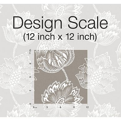 Roommates Batik Jacobean Peel & Stick Wallpaper