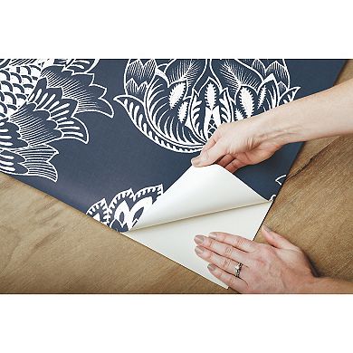 Roommates Batik Jacobean Peel & Stick Wallpaper