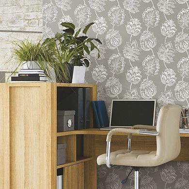 Roommates Batik Jacobean Peel & Stick Wallpaper