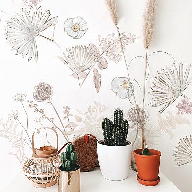 Roommates Desert Sun Palm Leaf Floral Decal