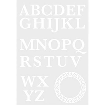 Roommates White Serif Monogram P&S Wall Decals