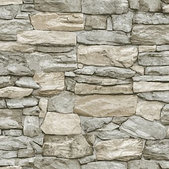 Roommates Stone Peel & Stick Wallpaper