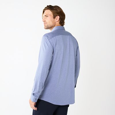 kohl's athletic fit dress shirts Men's Apt. 9® Slim-Fit Performance Knit Spread-Collar Dress Shirt