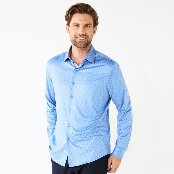 Men's Apt. 9® Slim-Fit Performance Knit Spread-Collar Dress Shirt