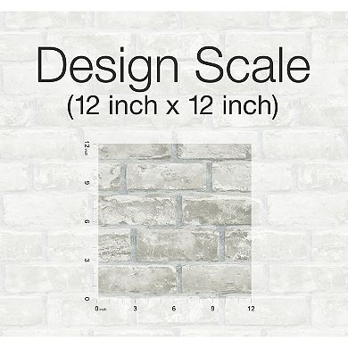 Roommates Brick Peel & Stick Wallpaper