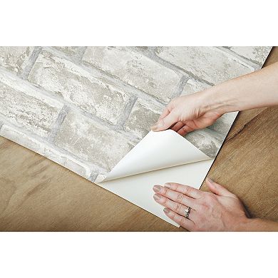 Roommates Brick Peel & Stick Wallpaper