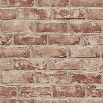 Roommates Brick Peel & Stick Wallpaper