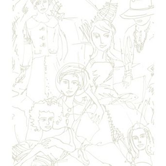 Roommates Vogue Sketches Peel & Stick Wallpaper