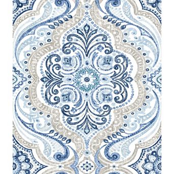 Roommates Bohemian Damask Peel & Stick Wallpaper